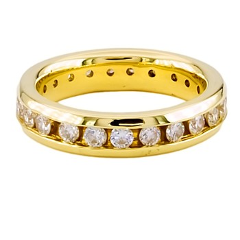 18ct gold Diamond full eternity Ring size K